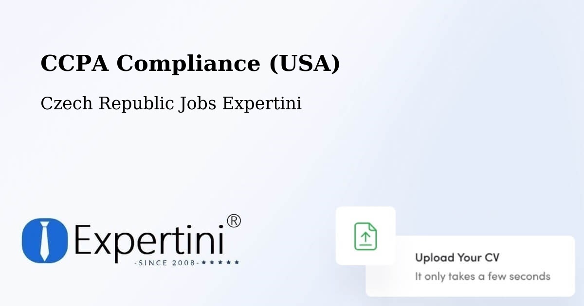 CCPA Privacy Rights & Compliance Notice – Úsov - Czech Republic Jobs Expertini